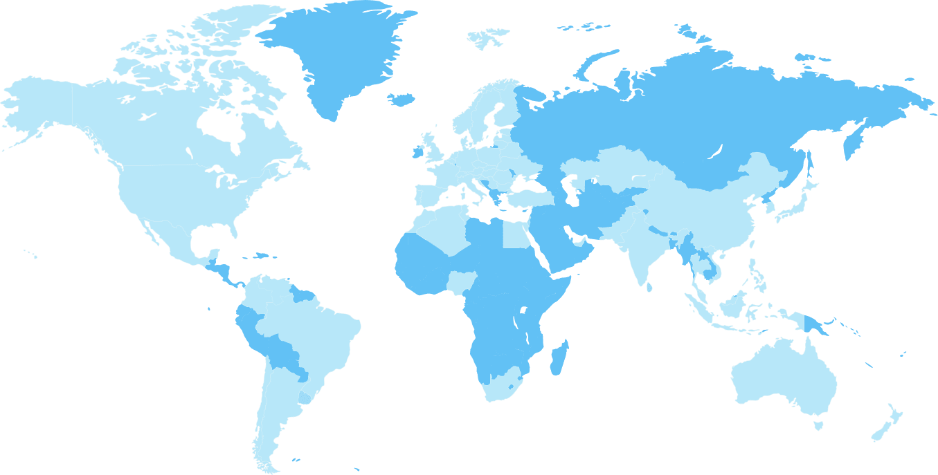 Países suministrados